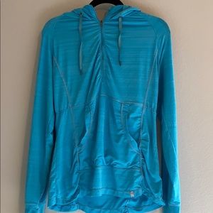 Blue athletic hoody